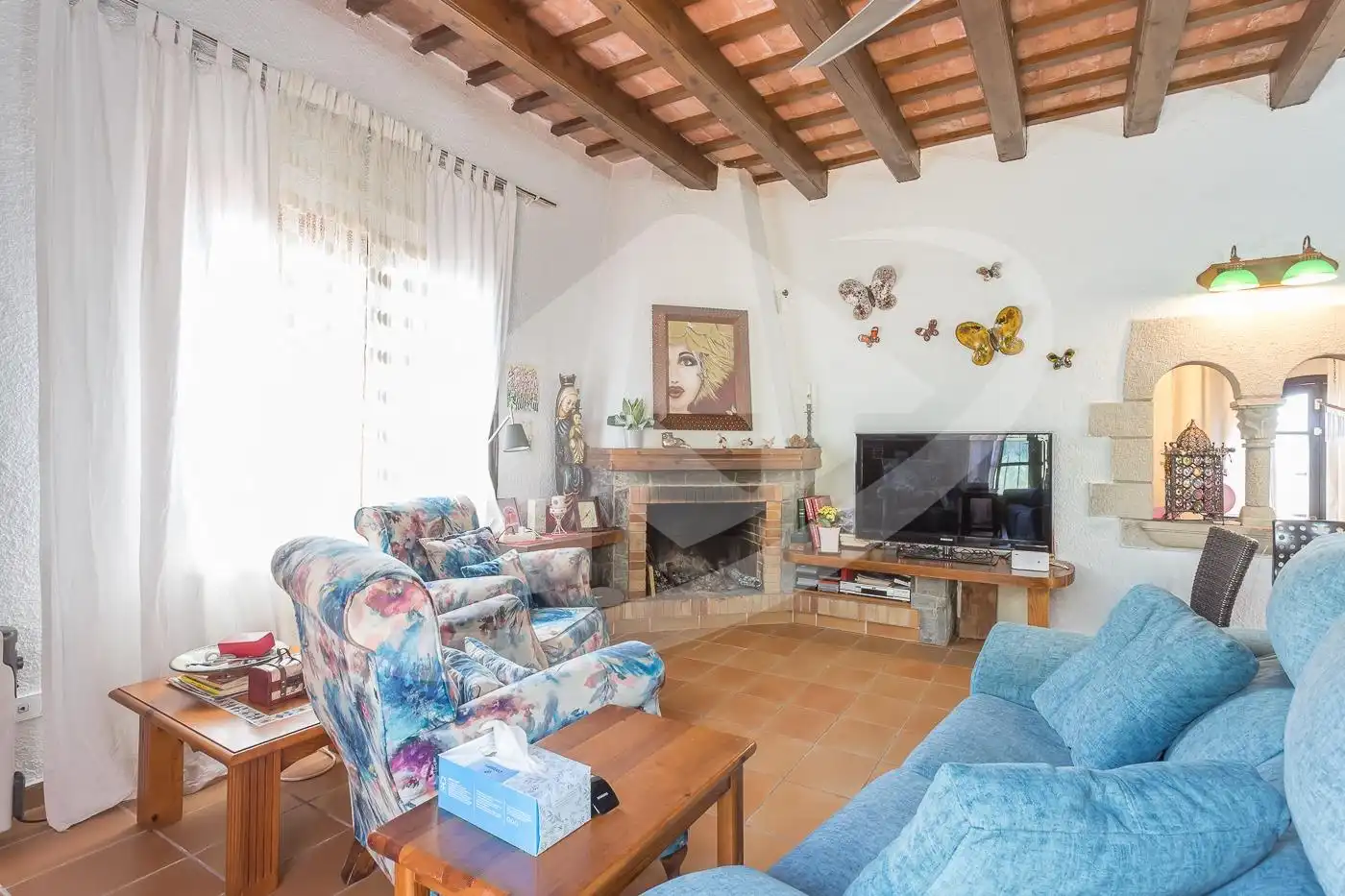 Sala de estar de Casa o chalet en venta en Castellar del Vallès con Calefacción, Jardín privado y Trastero
