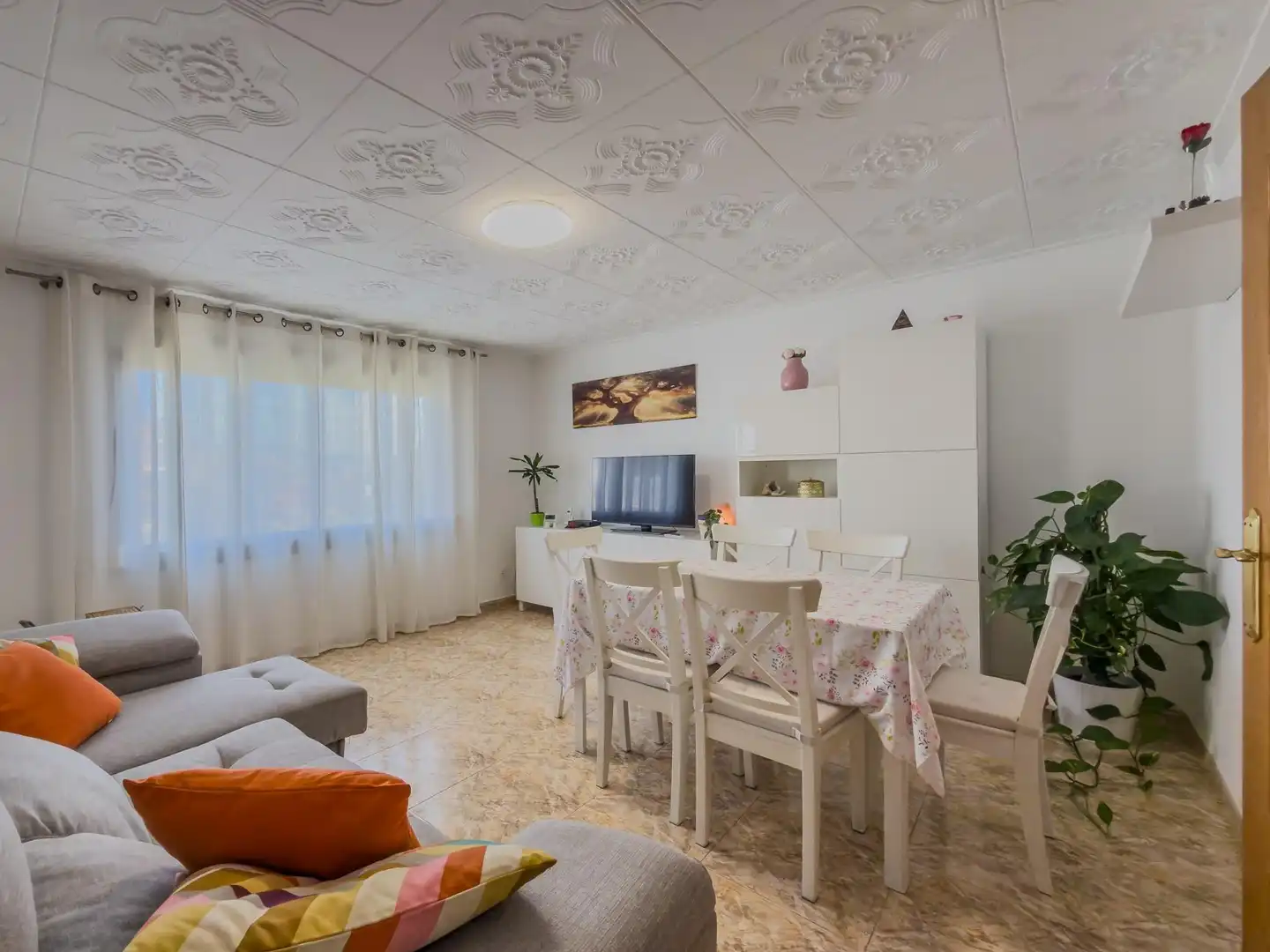 Sala de estar de Piso en venta en Terrassa con Aire acondicionado, Calefacción y Balcón