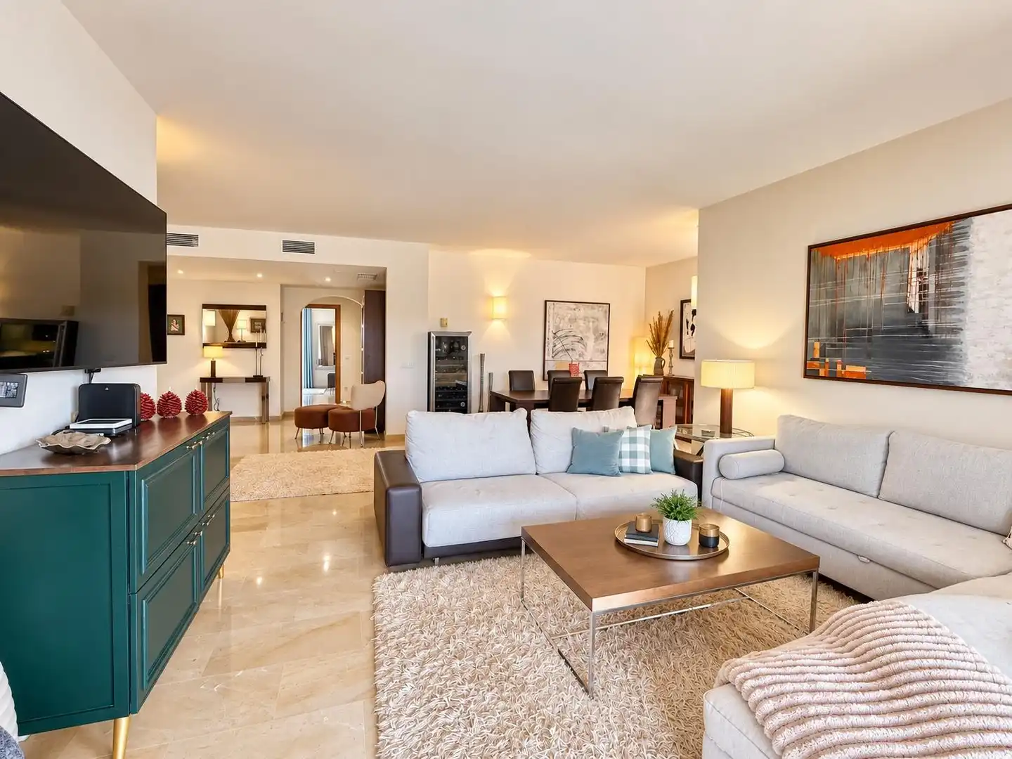 Living room of Attic for sale in Calvià  with Air Conditioner, Private garden and Terrace