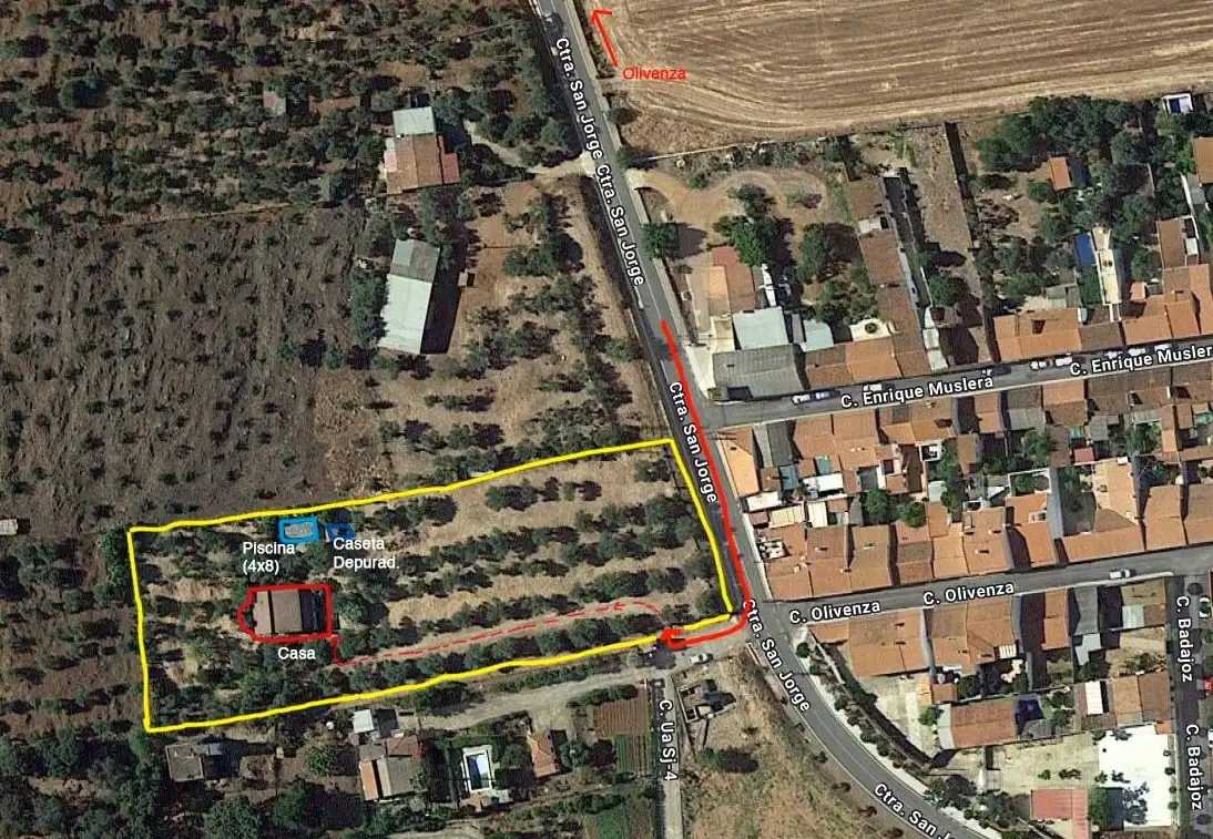 Finca rústica en venta en Olivenza con Amueblado