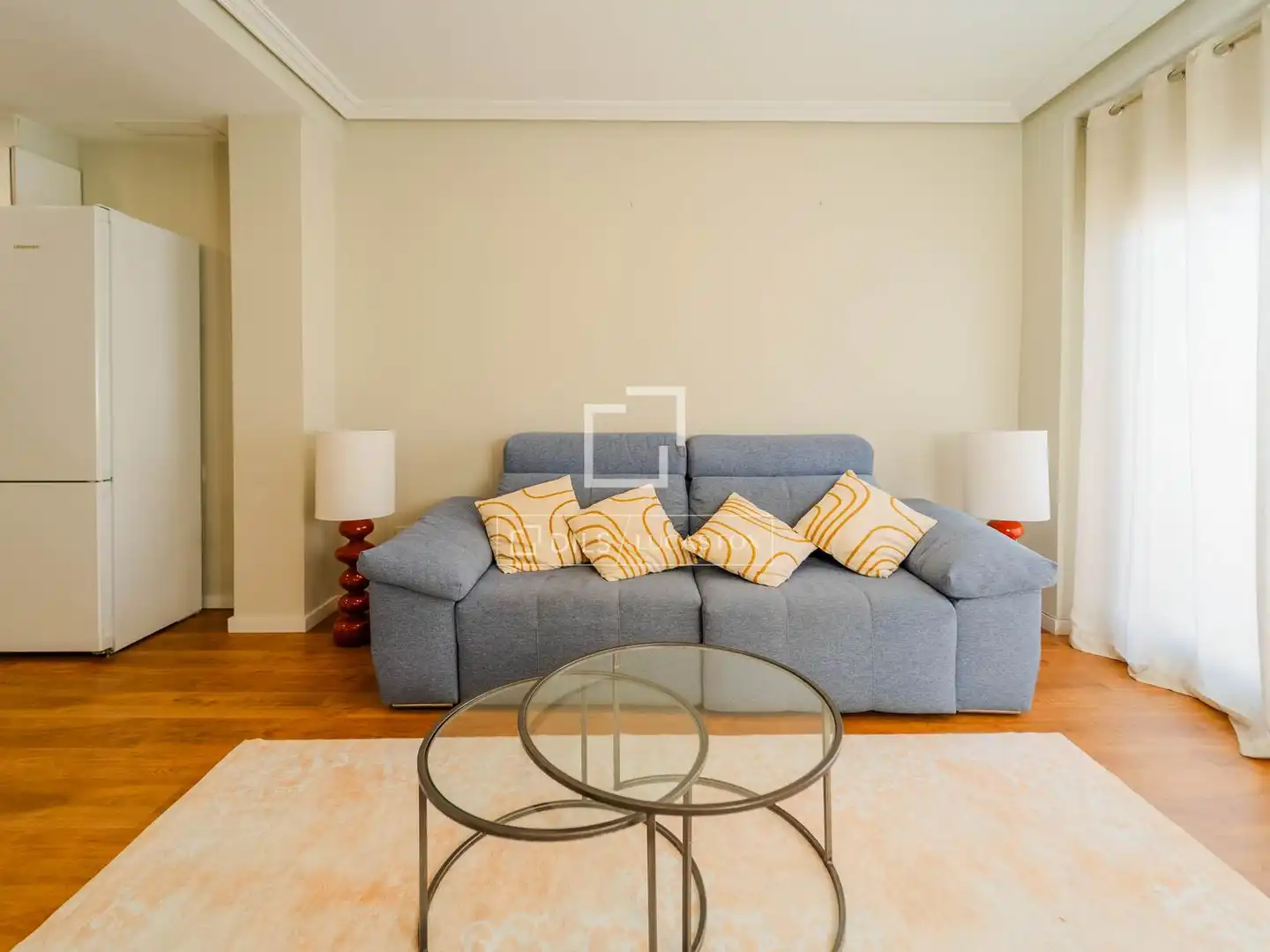 Sala d'estar de Àtic de lloguer en Valencia amb Aire condicionat, Parquet i Terrassa