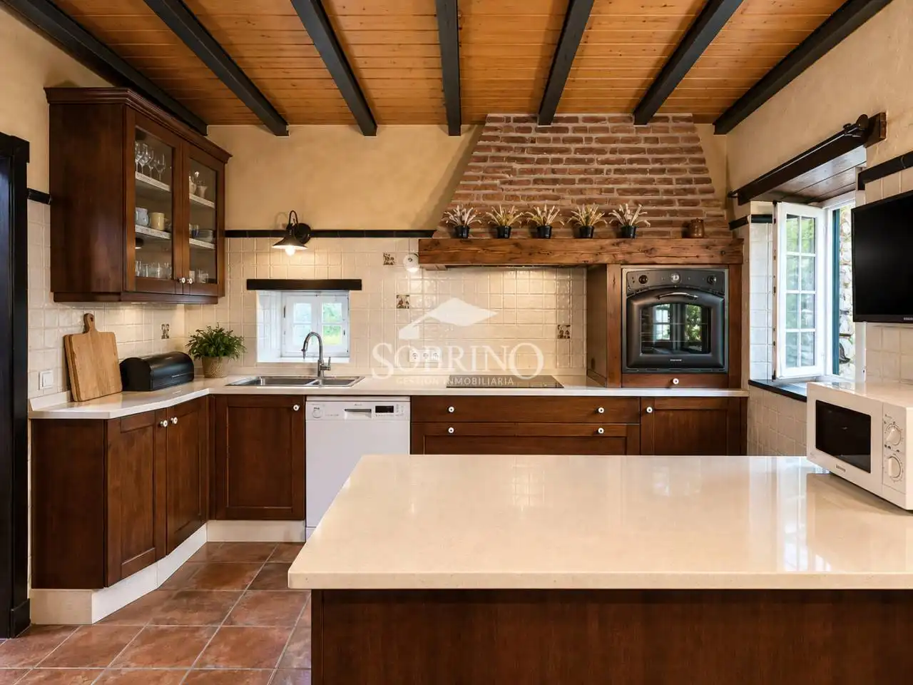 Cocina de Casa o chalet en venta en Llanes con Aire acondicionado, Calefacción y Parquet