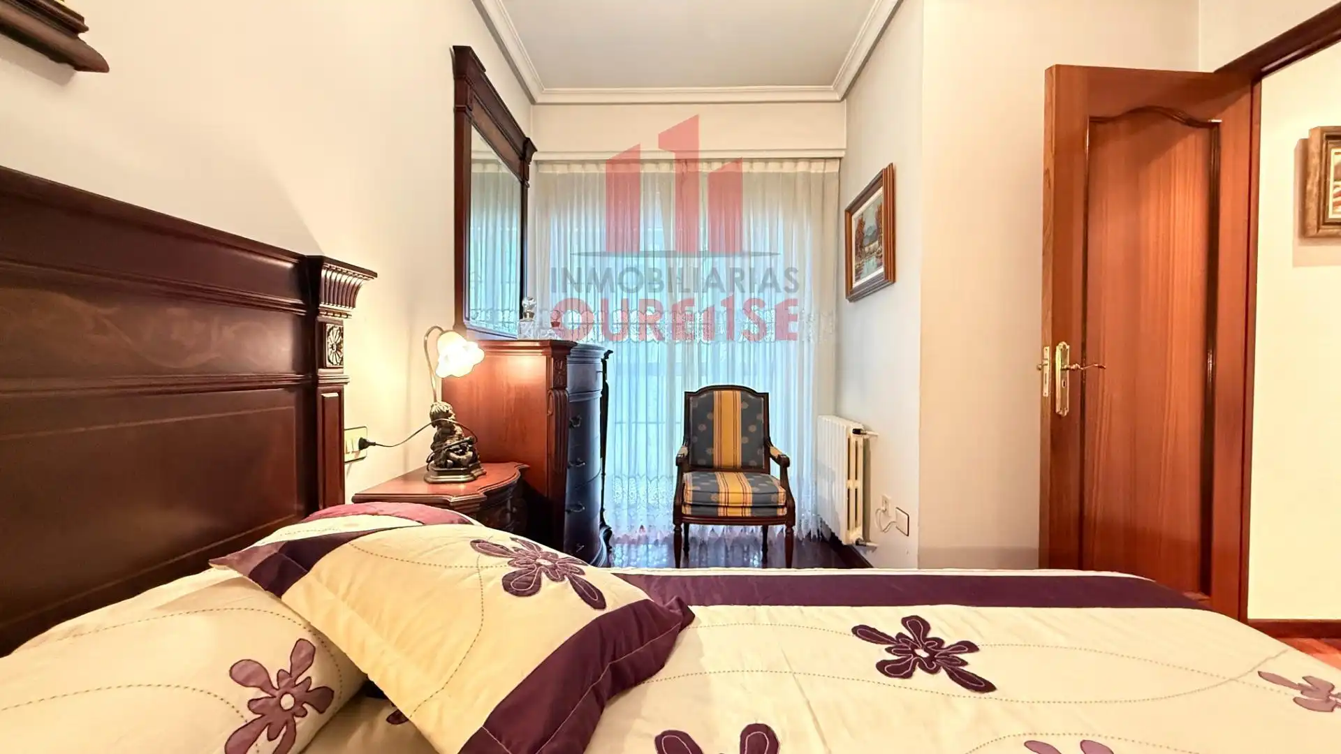 Bedroom of Flat for rent in Ourense Capital   with Furnished