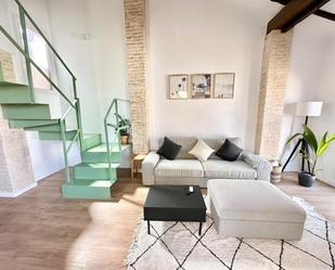 Living room of Attic to rent in  Valencia Capital  with Air Conditioner, Heating and Terrace