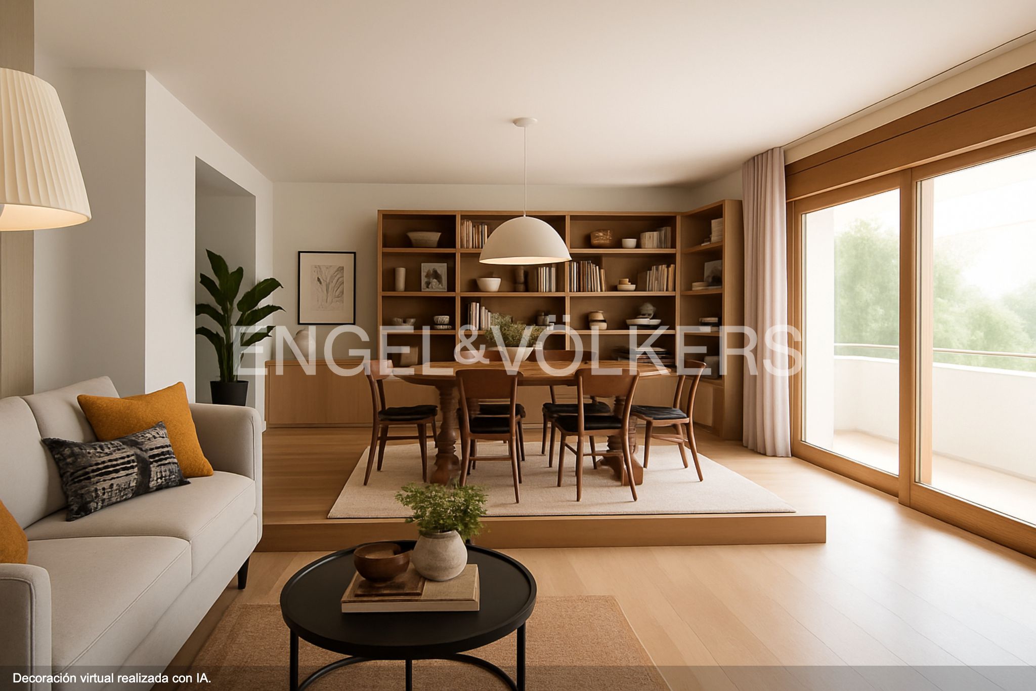 Sala de estar de Ático en venta en Esplugues de Llobregat con Aire acondicionado, Calefacción y Jardín privado