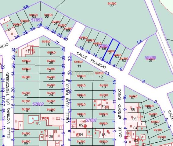 Terreno residencial en Venta en PILAREJO, 10 en Azuaga
