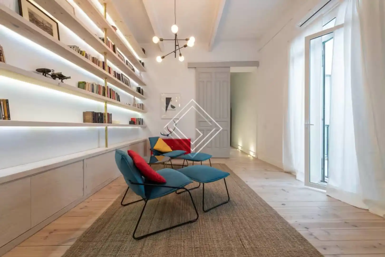 Wohnzimmer von Wohnung zur Miete in Centro