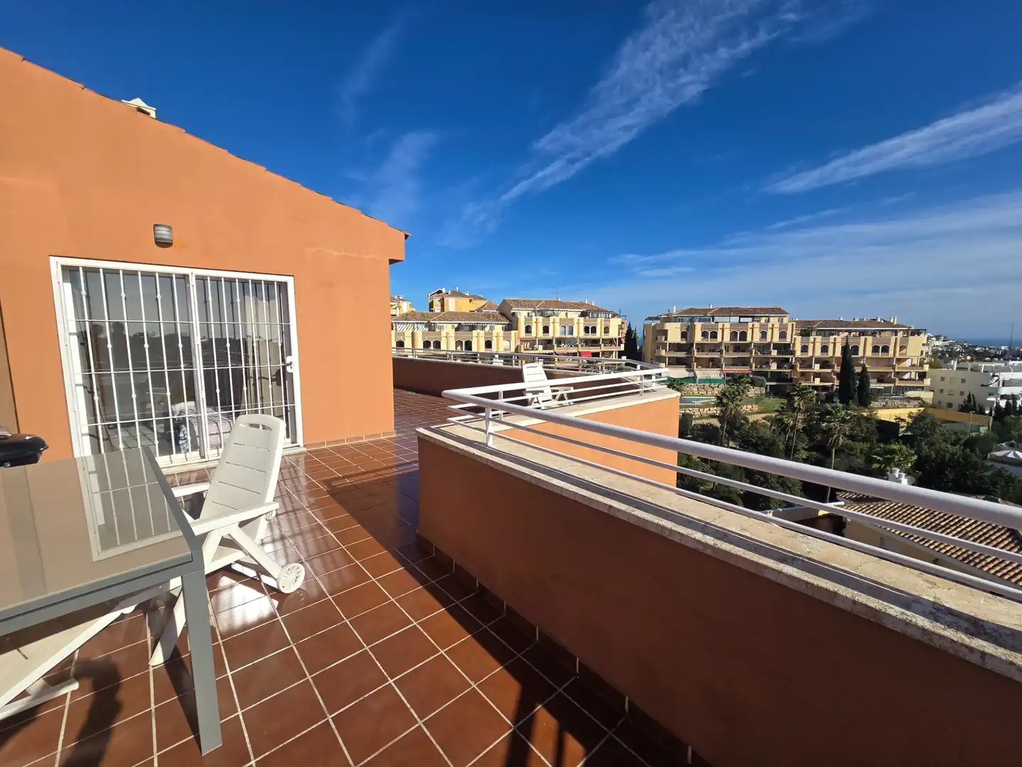 Terrasse von Dachboden zum Verkauf in Mijas mit Klimaanlage, Heizung und Terrasse