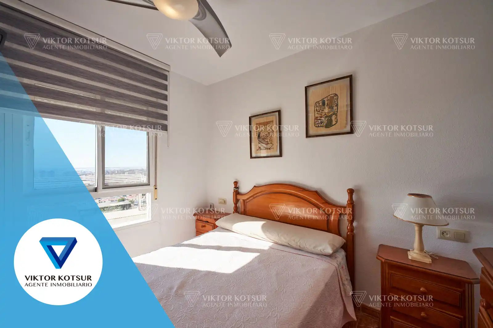 Bedroom of Apartments for sale in Roquetas de Mar  with Air Conditioner, Alarm and Community pool