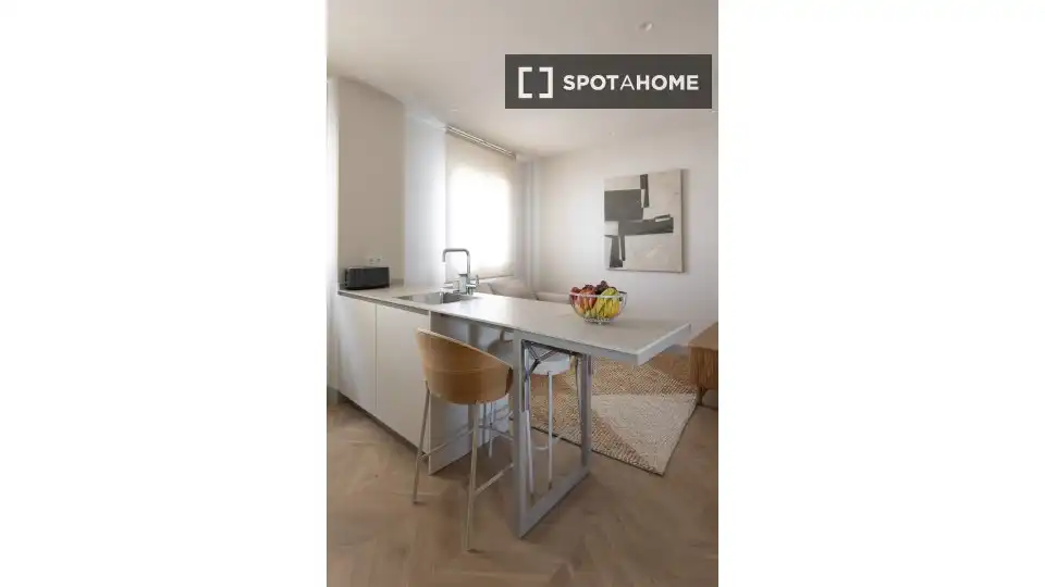 Kitchen of Apartments for share in San Cristóbal de la Laguna  with Air Conditioner, Terrace and Furnished