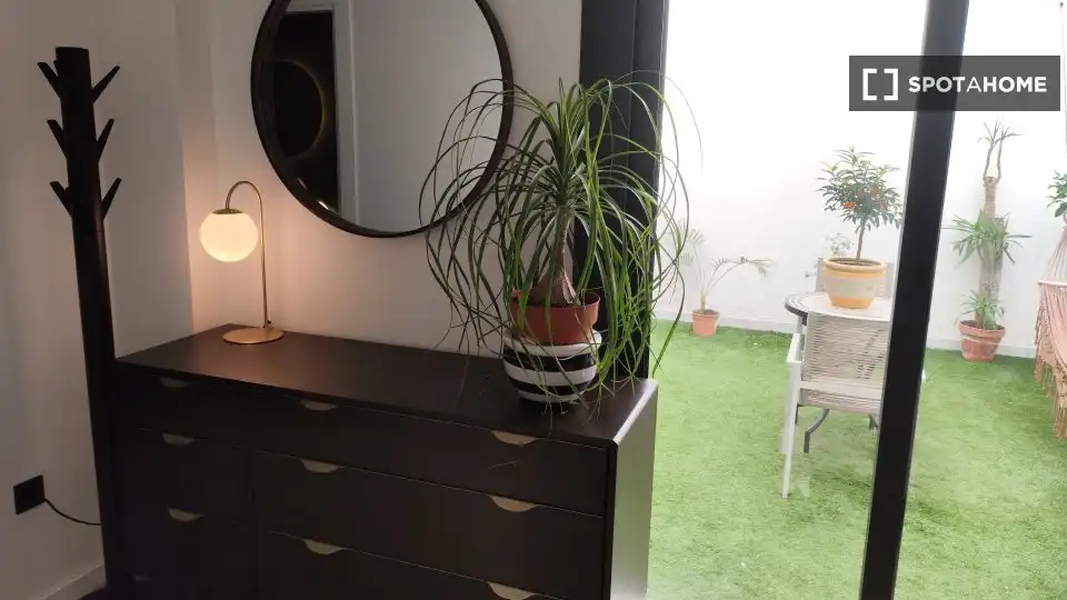 Terraza de Apartamento para compartir en Málaga con Aire acondicionado, Terraza y Amueblado