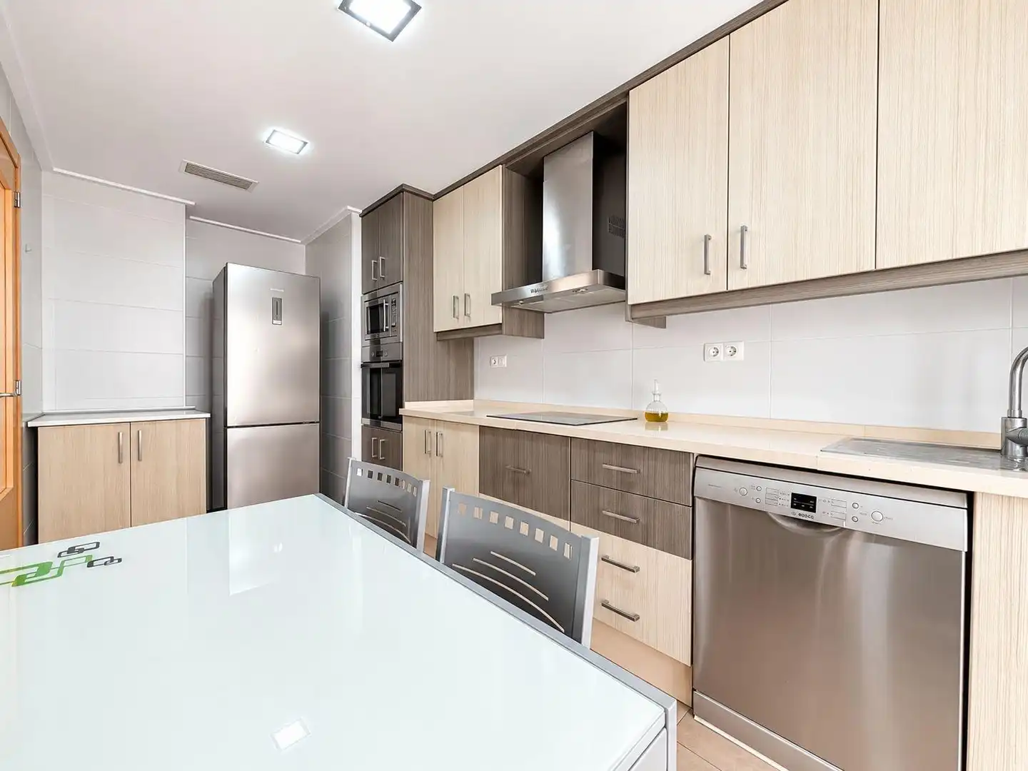Kitchen of Flat for sale in Elche / Elx  with Air Conditioner, Parquet flooring and Furnished