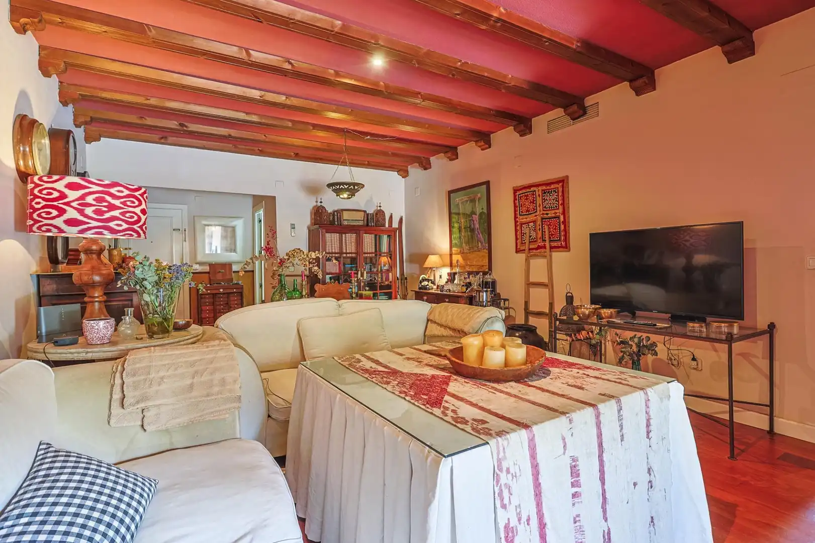 Sala de estar de Piso en venta en Tomares con Aire acondicionado, Jardín privado y Piscina comunitaria