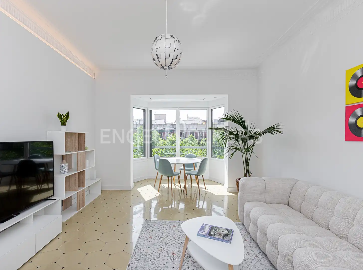 Living room of Flat for rent in  Barcelona Capital  with Air Conditioner, Heating and Furnished