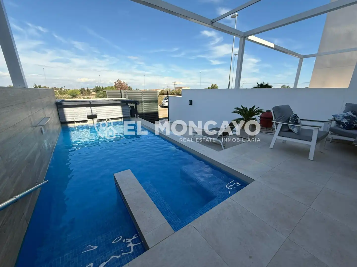 Piscina de Casa adosada en venta en Rojales con Aire acondicionado, Calefacción y Jardín privado