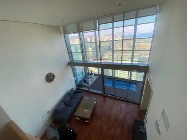 Sala de estar de Ático de alquiler en Barcelona con Aire acondicionado, Calefacción y Parquet