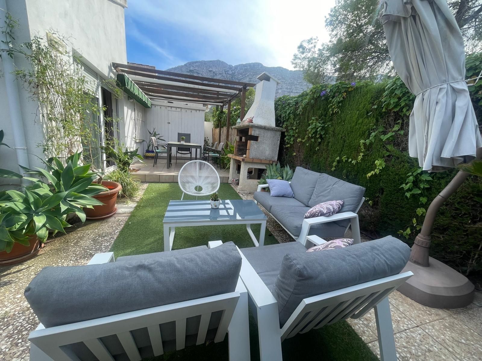 Terraza de Casa o chalet de alquiler en Dénia con Aire acondicionado, Calefacción y Jardín privado