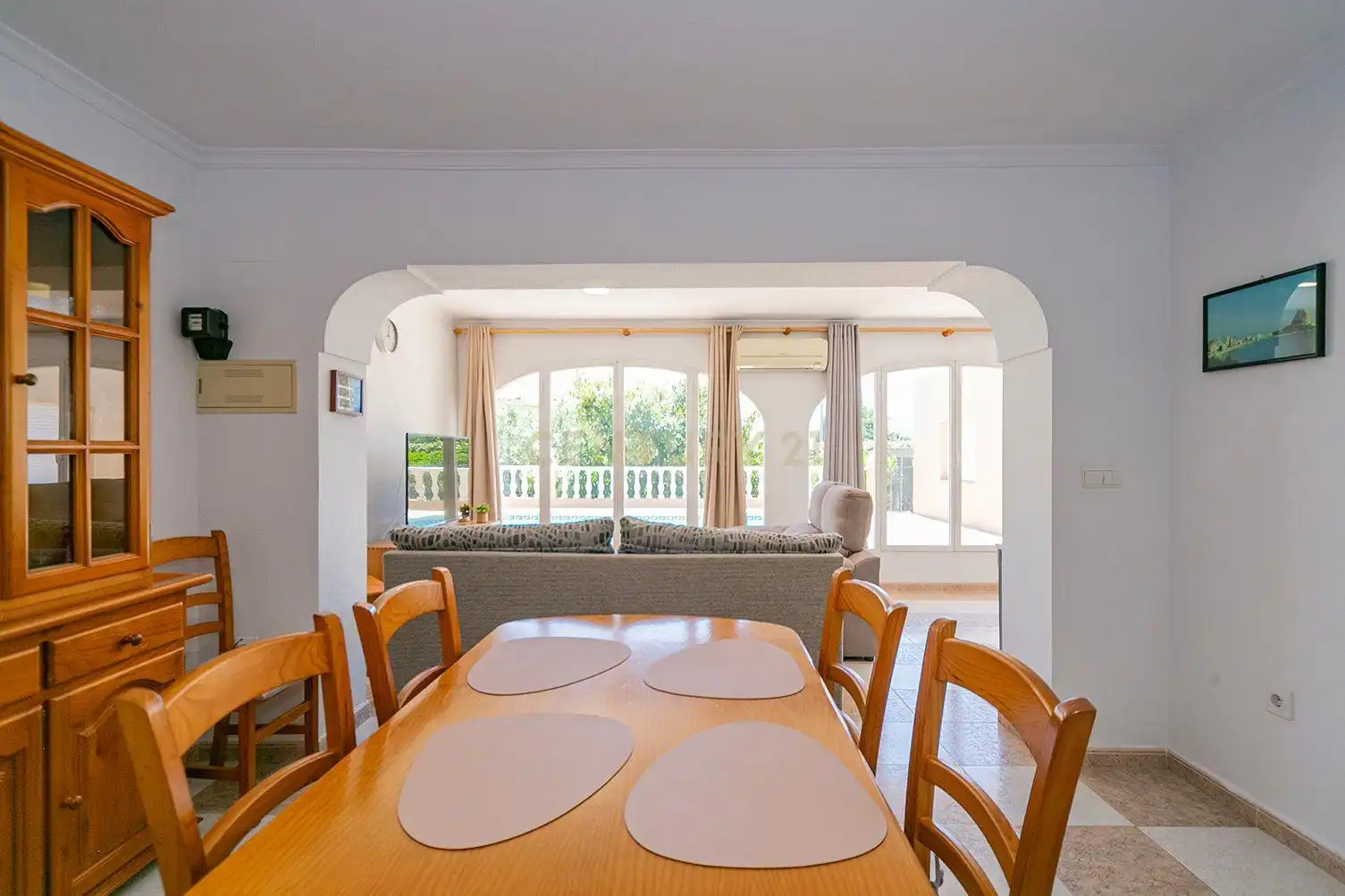 Menjador de Apartament de lloguer en Calpe / Calp amb Piscina comunitària