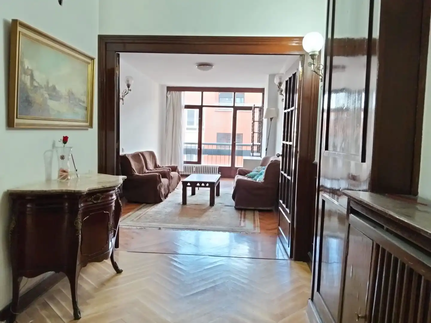 Living room of Flat for sale in Bilbao   with Heating and Balcony