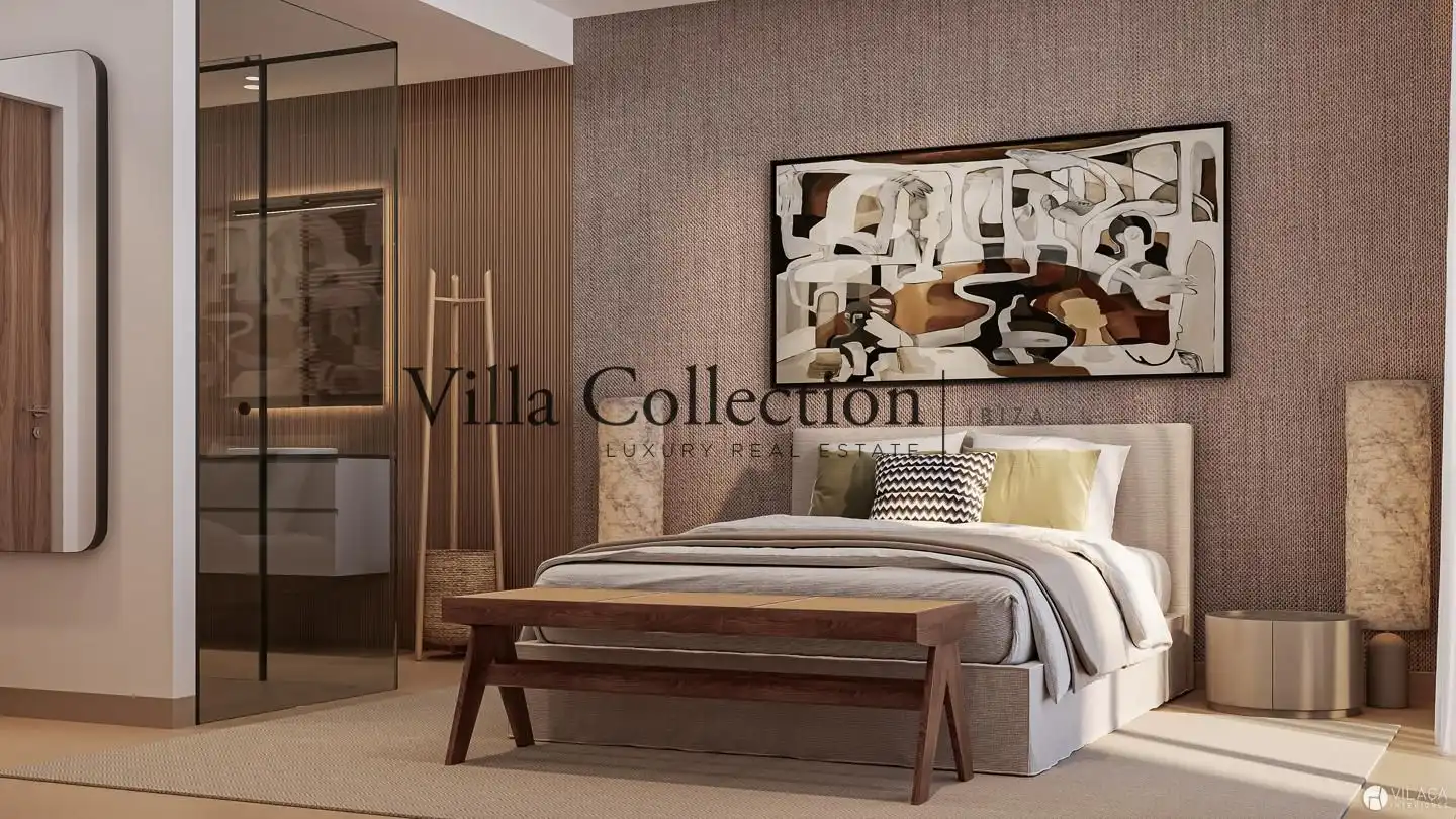 Bedroom of Houses for sale in Santa Eulària des Riu  with Air Conditioner, Heating and Terrace