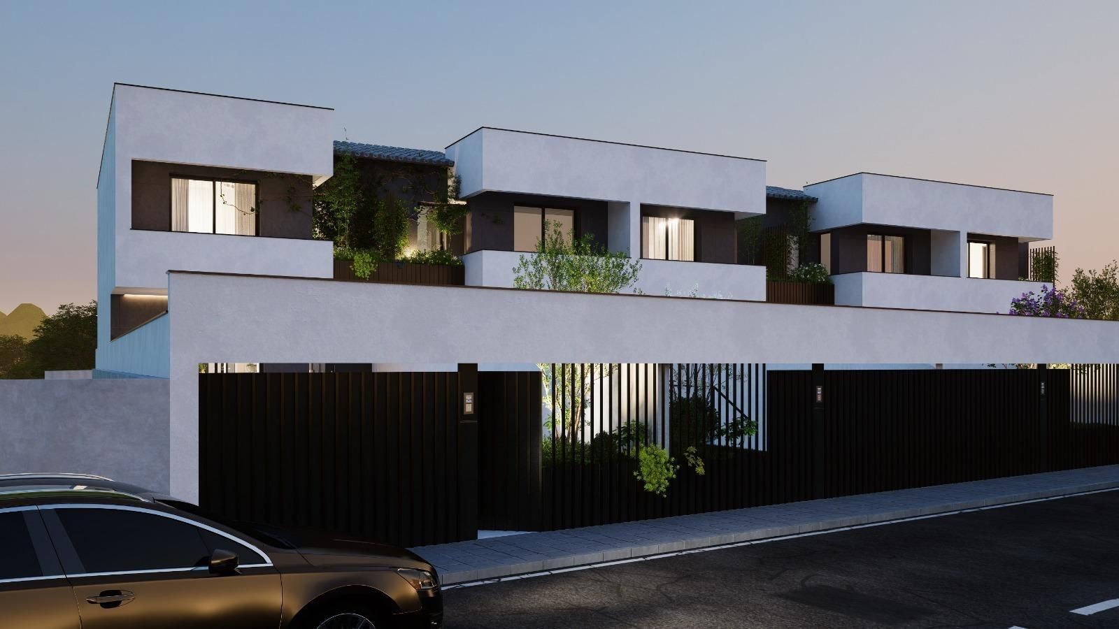 Vista exterior de Casa adosada en venda en Las Gabias amb Aire condicionat, Calefacció i Terrassa