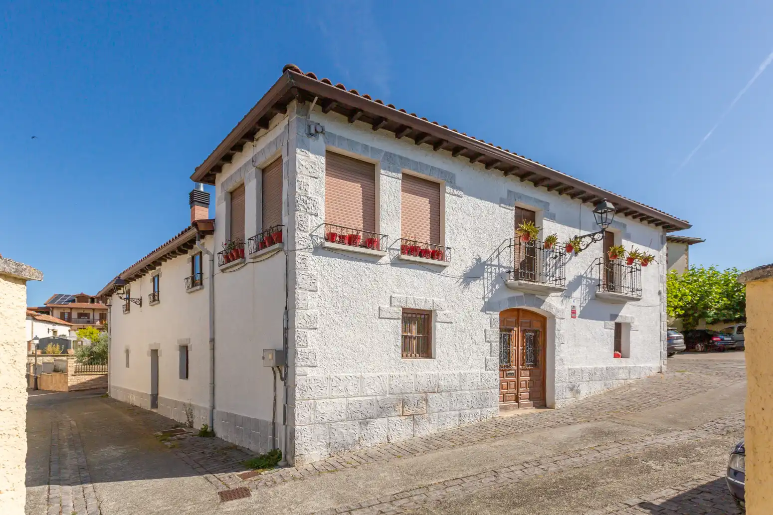 Vista exterior de Casa o chalet en venta en Galar con Calefacción, Jardín privado y Parquet