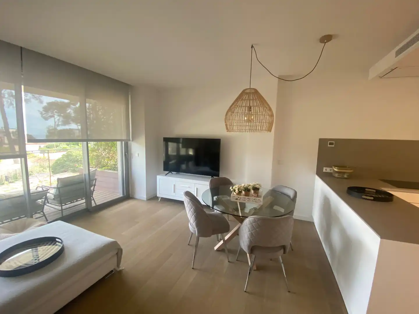 Sala de estar de Apartamento de alquiler en Salou con Aire acondicionado, Calefacción y Parquet