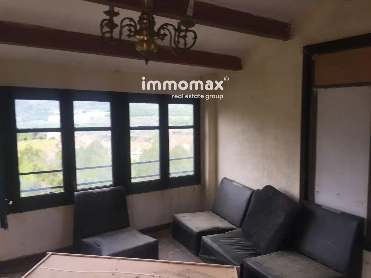 Living room of Houses for sale in Pradell de la Teixeta  with Air Conditioner, Terrace and Swimming Pool