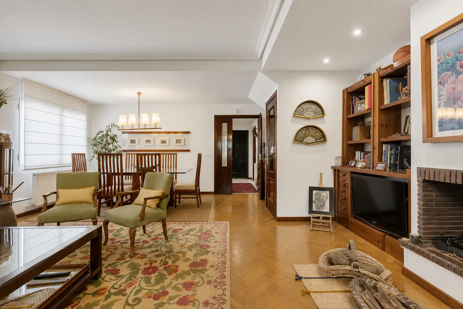 Sala d'estar de Casa adosada en venda en Algete amb Calefacció, Jardí privat i Terrassa