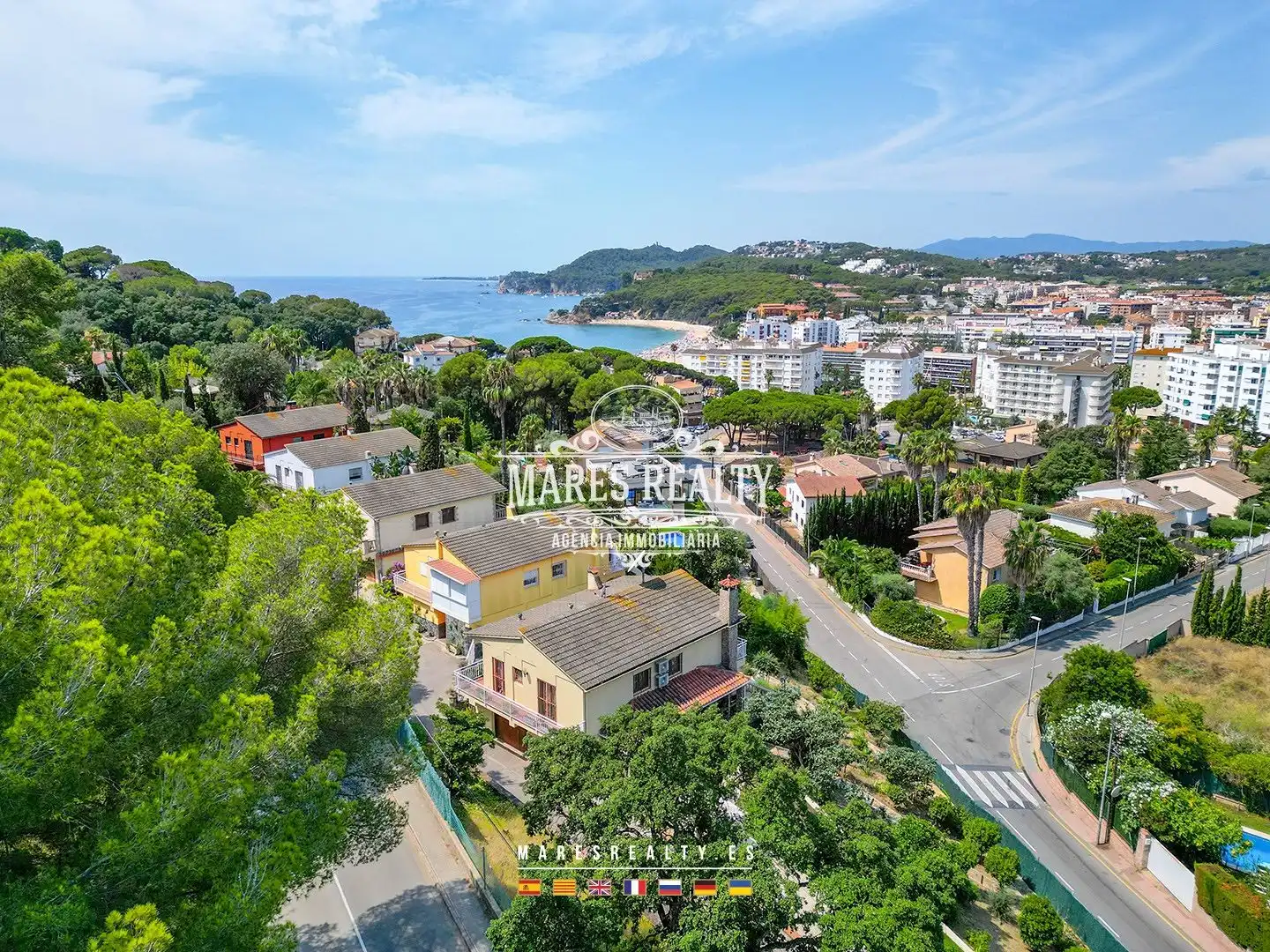 Außenansicht von Haus oder Chalet zum Verkauf in Lloret de Mar mit Klimaanlage, Heizung und Privatgarten