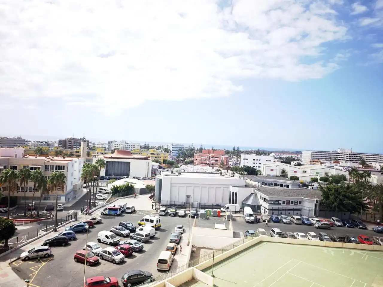 Außenansicht von Wohnung zur Miete in San Bartolomé de Tirajana mit Klimaanlage, Terrasse und Möbliert