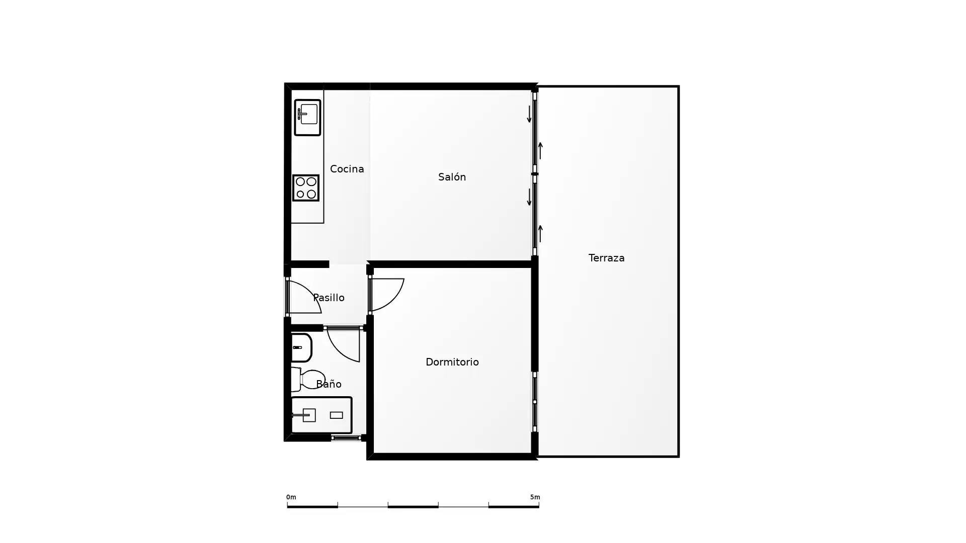 Apartamento en venta en Peñíscola / Peníscola con Aire acondicionado, Terraza y Alarma