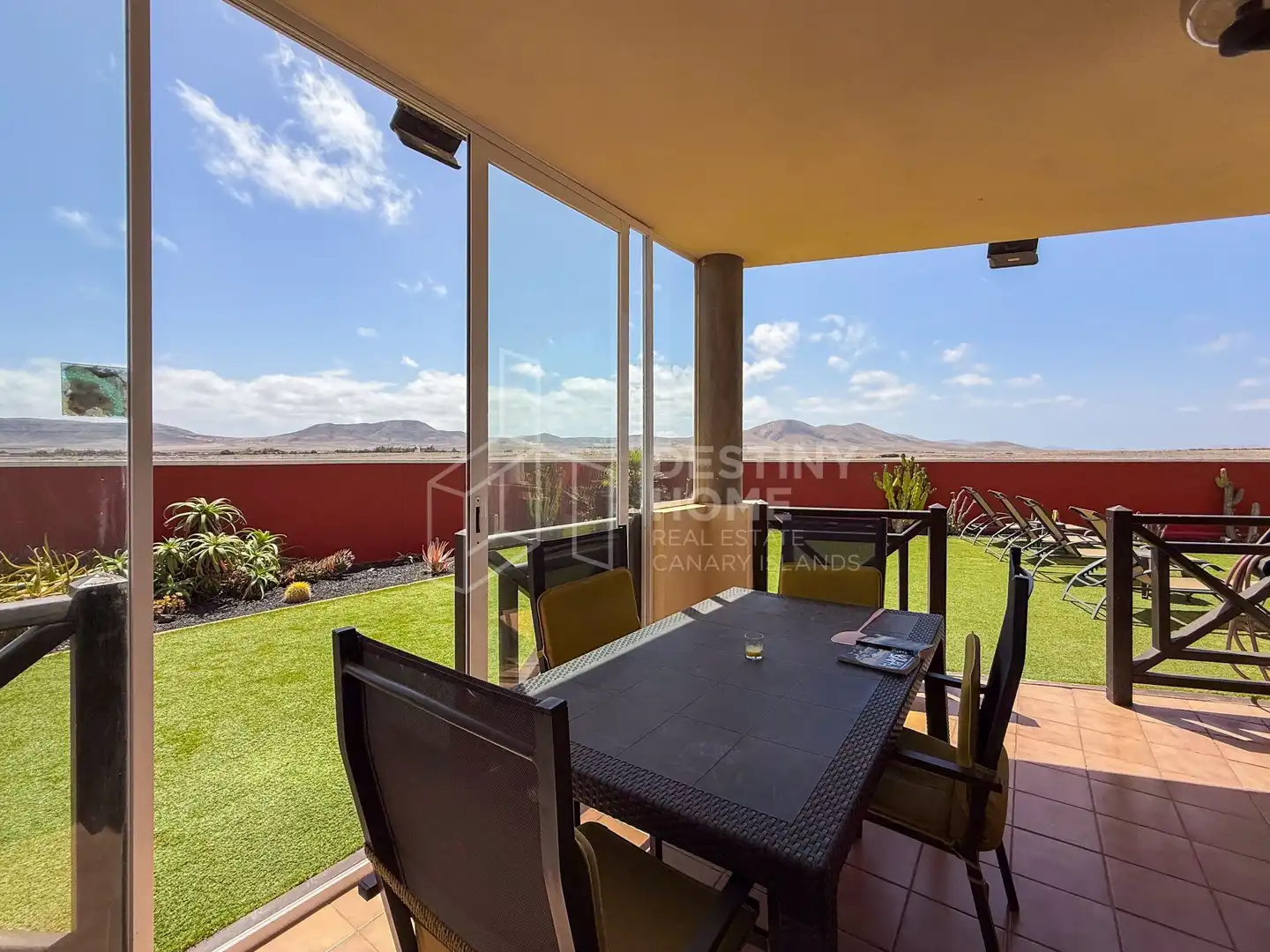 Terrace of Apartments for sale in La Oliva  with Private garden, Terrace and Furnished