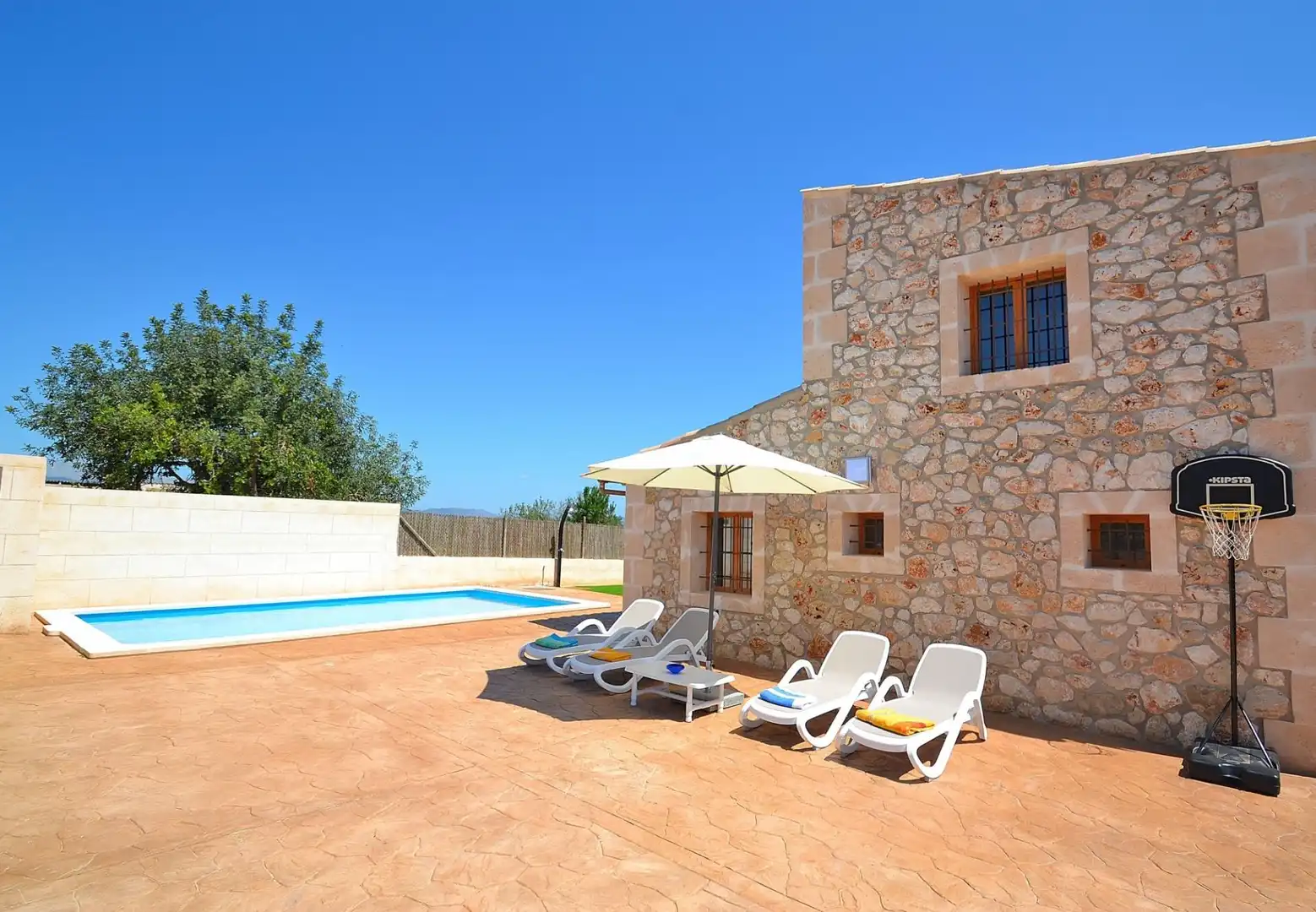 Swimming pool of Country homes for rent in Llubí  with Private garden, Terrace and Swimming Pool