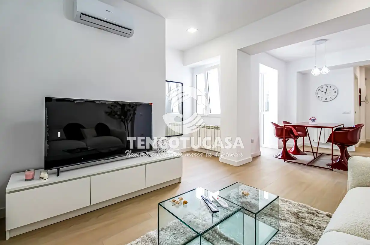 Sala de estar de Piso en venta en  Madrid Capital con Aire acondicionado, Calefacción y Amueblado