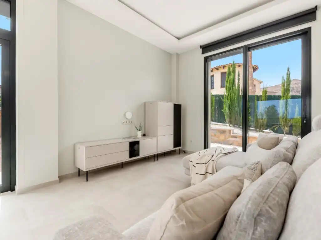 Living room of Houses for sale in El Campello  with Air Conditioner, Swimming Pool and Furnished