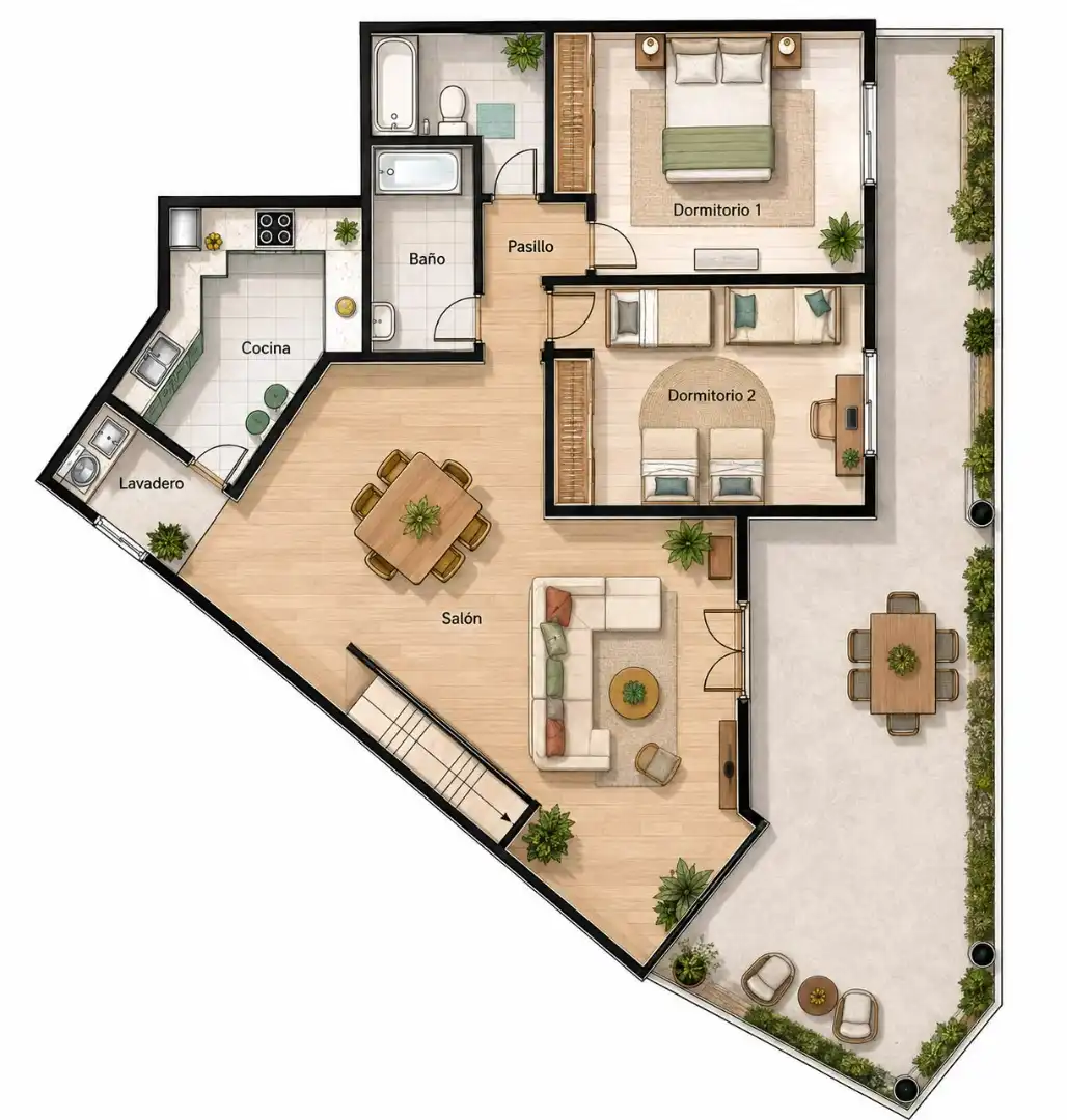 Maisonette zum Verkauf in Sotogrande mit Klimaanlage, Terrasse und Abstellraum