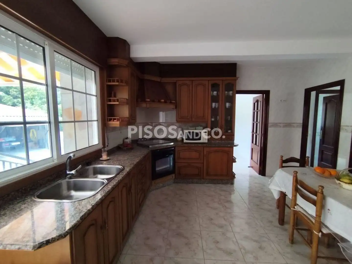 Kitchen of Houses for sale in A Coruña Capital   with Heating, Terrace and Furnished