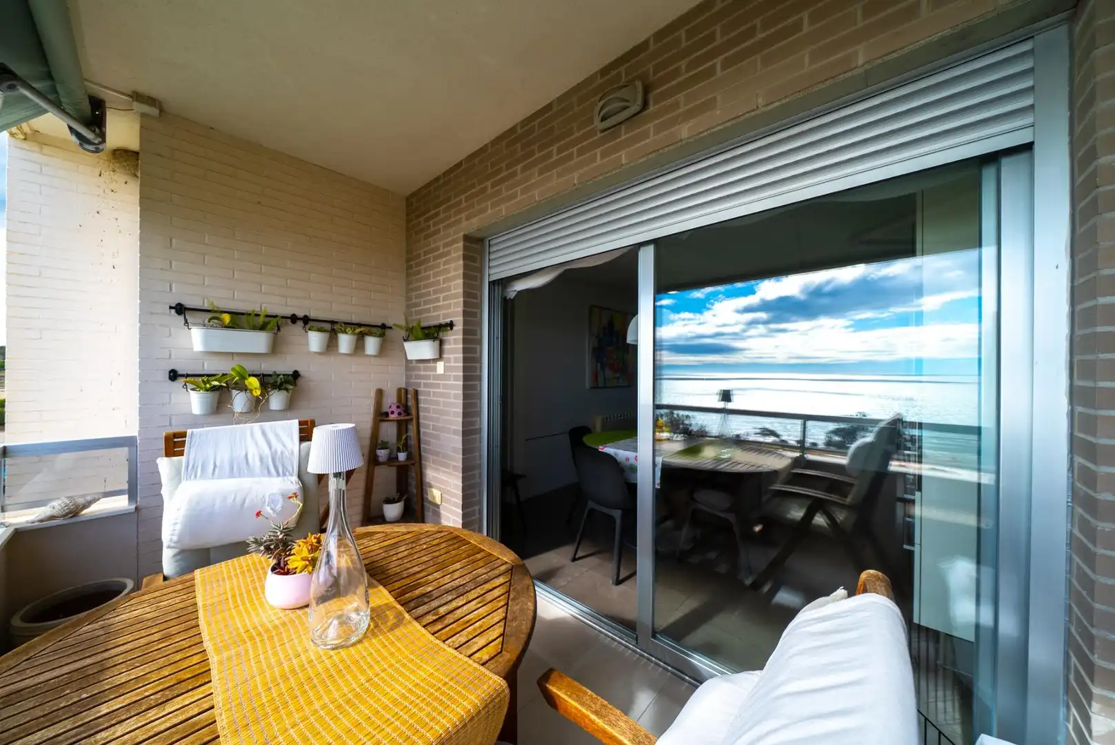 Terraza de Apartamento en venta en Villajoyosa / La Vila Joiosa con Aire acondicionado, Trastero y Amueblado