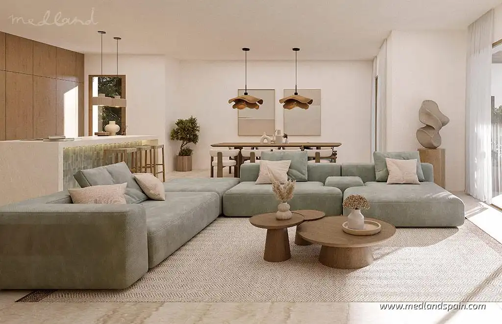 Sala de estar de Casa o chalet en venta en Benissa con Aire acondicionado, Calefacción y Jardín privado