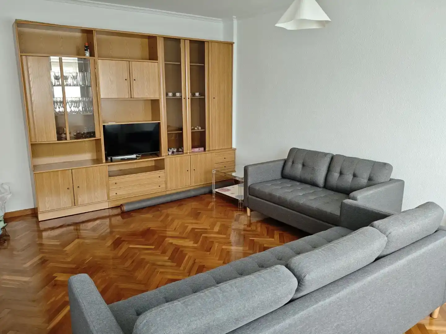 Sala de estar de Dúplex de alquiler en Foz con Parquet, Amueblado y Horno