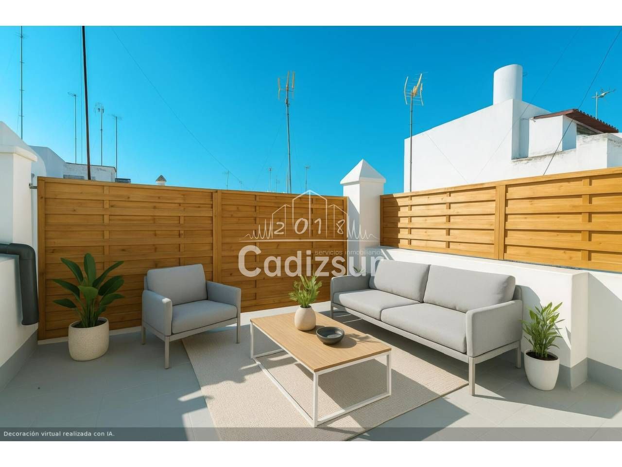 Terrassa de Àtic en venda en  Cádiz Capital amb Aire condicionat i Terrassa