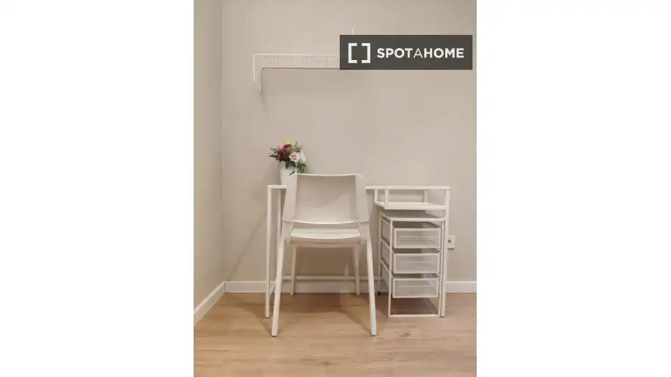 Habitación de Piso de alquiler en Madrid con Aire acondicionado, Calefacción y Amueblado