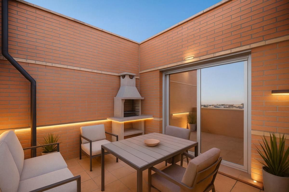 Terrassa de Àtic en venda en  Madrid Capital amb Aire condicionat, Jardí privat i Terrassa