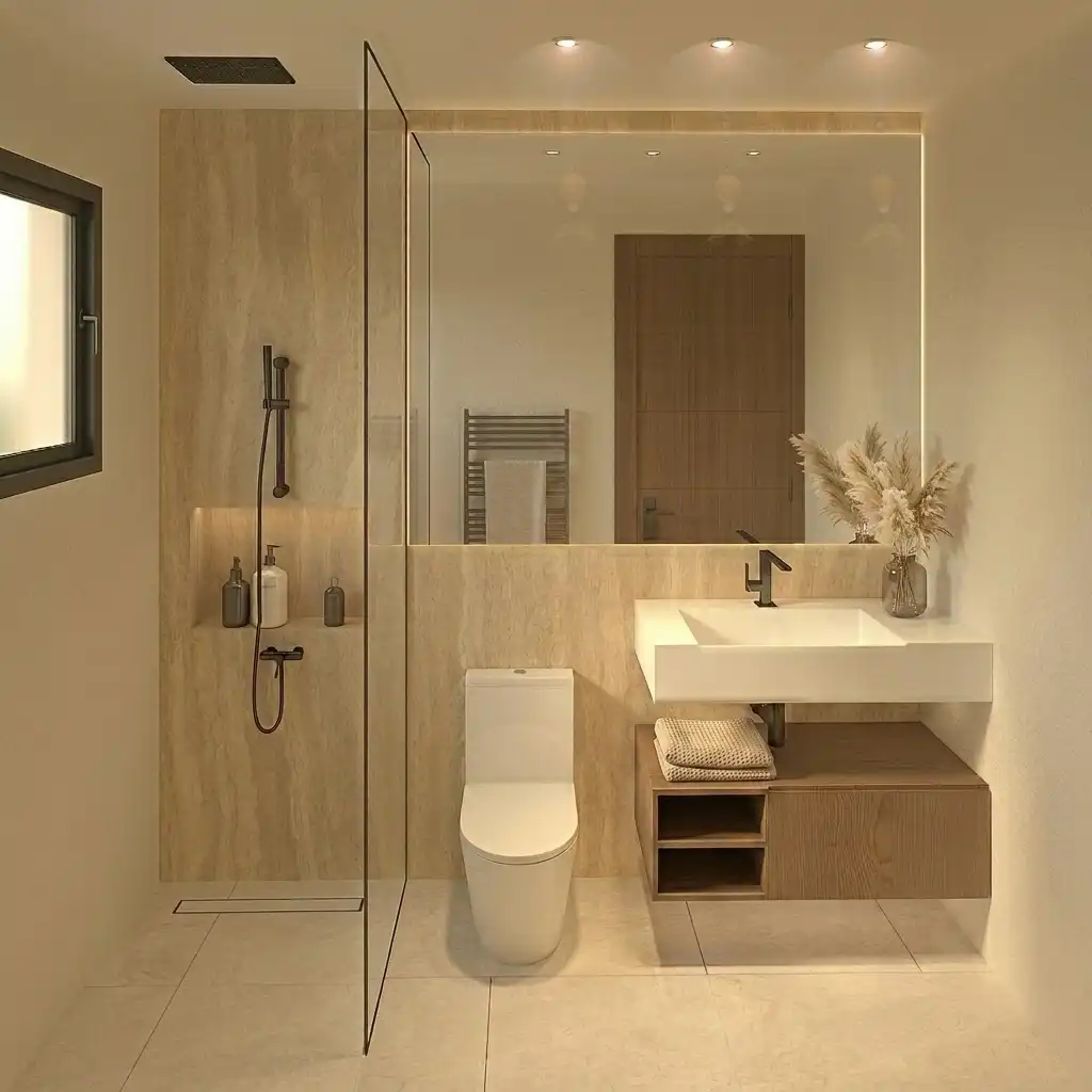 Baño de Casa o chalet en venta en Nerja con Aire acondicionado, Calefacción y Jardín privado
