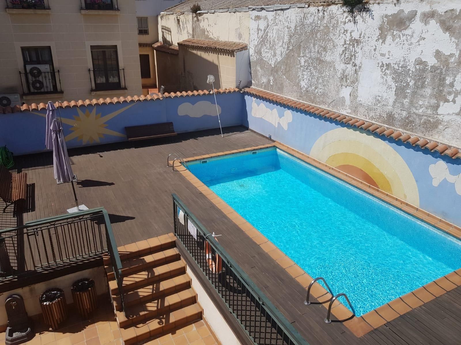 Swimming pool of Flat to rent in Ávila Capital  with Heating, Terrace and Storage room