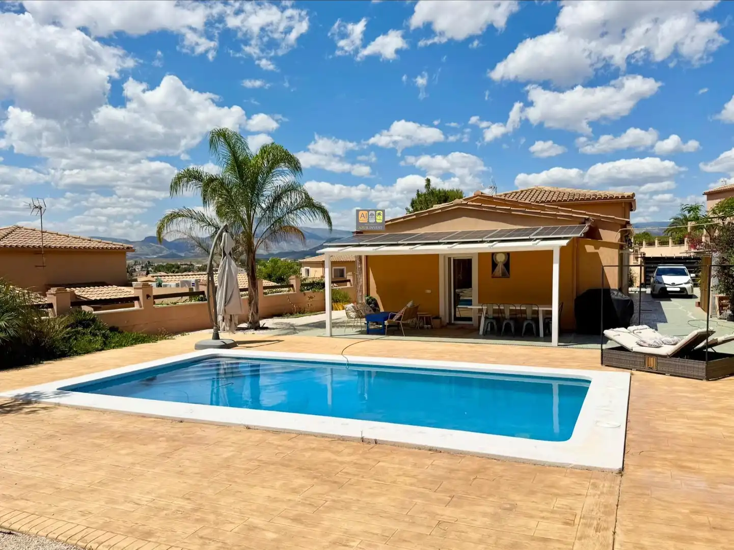 Swimming pool of Houses for rent in Busot  with Air Conditioner, Private garden and Terrace