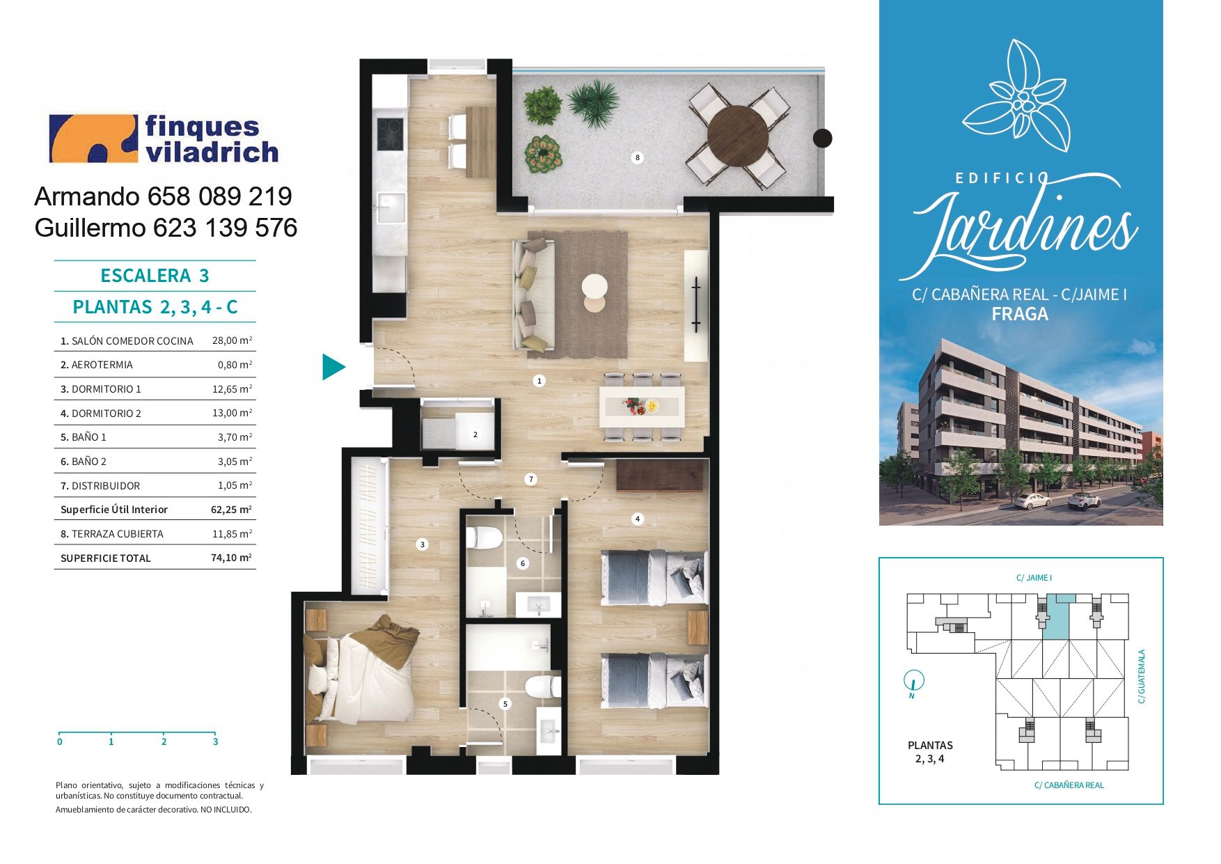 Flat for sale in Fraga  with Air Conditioner, Heating and Terrace