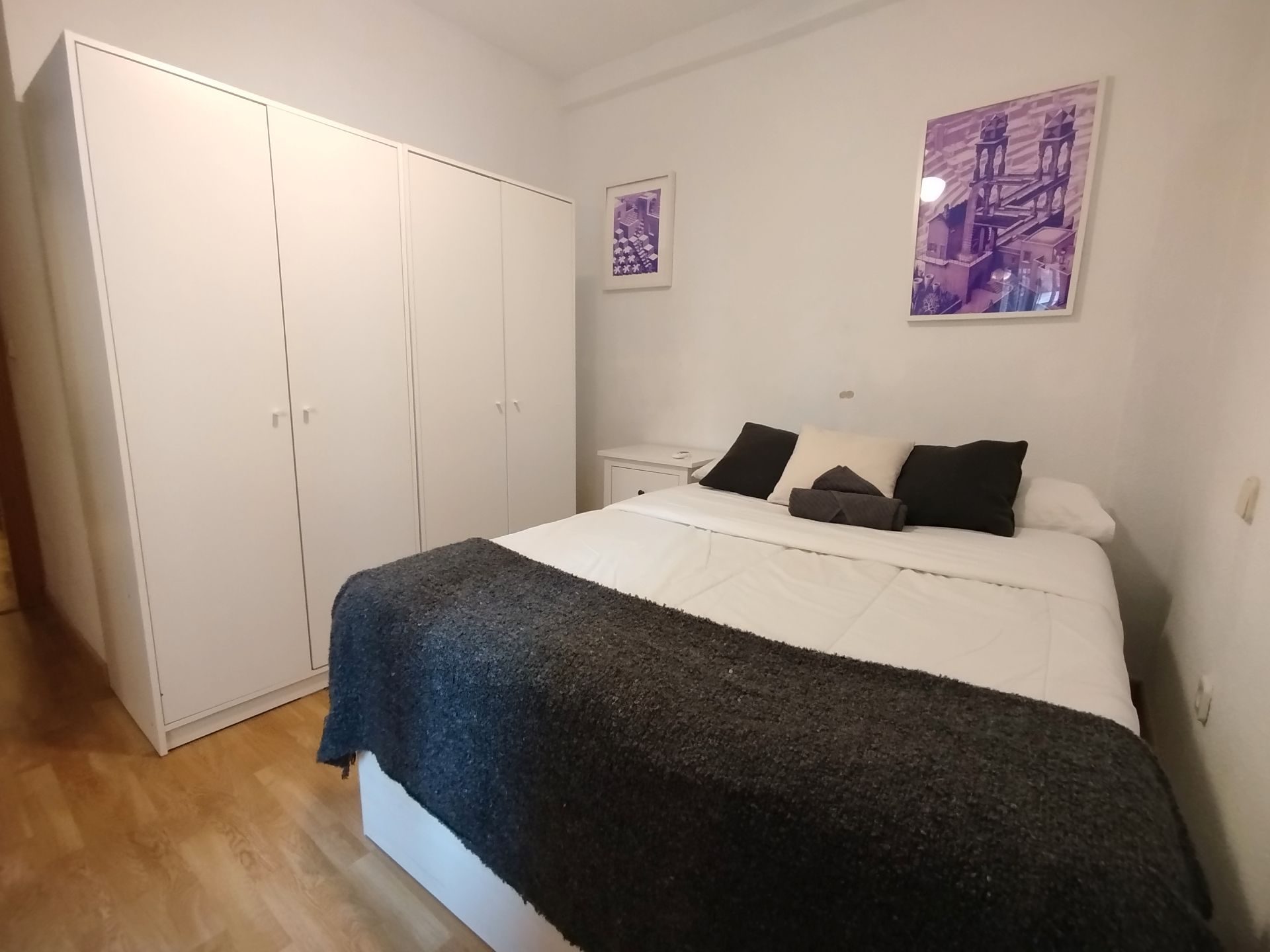Bedroom of Flat to share in  Madrid Capital  with Heating, Furnished and Oven