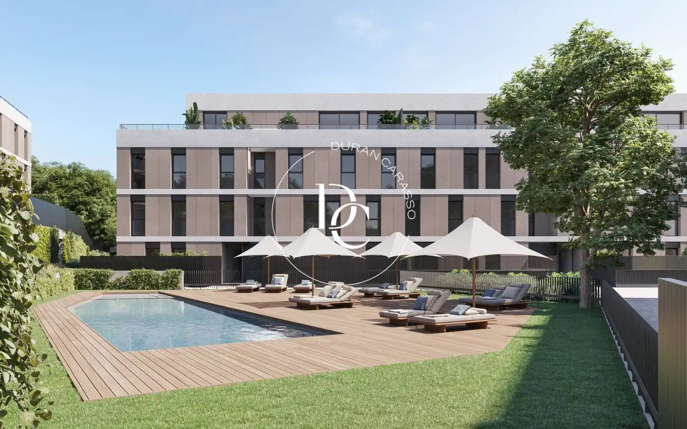 Vista exterior de Dúplex en venda en Sitges amb Jardí privat, Terrassa i Traster